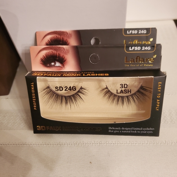 🆕  2PCS /  LAFLARE 3D FAUX MINK LASHES LFSD 24G - Picture 2 of 4